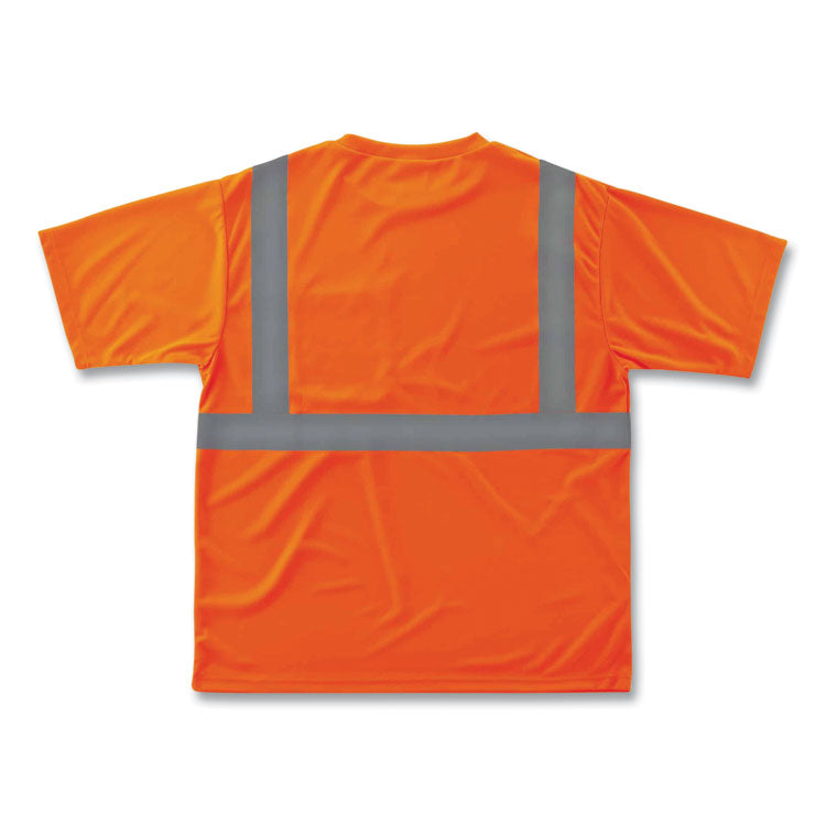 ergodyne® GloWear 8289 Class 2 Hi-Vis T-Shirt, Polyester, Orange, X-Small, Ships in 1-3 Business Days (EGO21511) Each