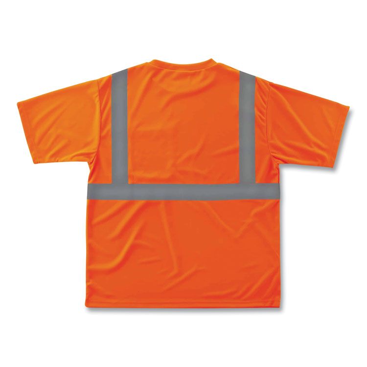 ergodyne® GloWear 8289 Class 2 Hi-Vis T-Shirt, Polyester, Orange, Small, Ships in 1-3 Business Days (EGO21512) Each
