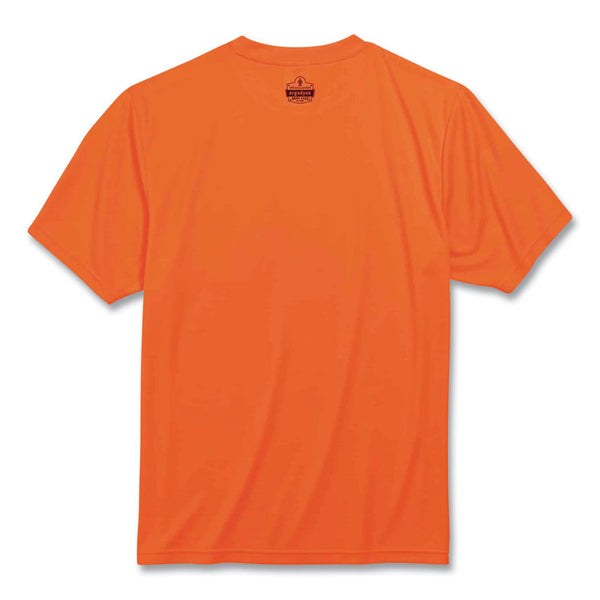 ergodyne® GloWear 8089 Non-Certified Hi-Vis T-Shirt, Polyester, 3X-Large, Orange, Ships in 1-3 Business Days (EGO21567) Each
