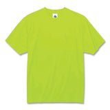 ergodyne® GloWear 8089 Non-Certified Hi-Vis T-Shirt, Polyester, 3X-Large, Lime, Ships in 1-3 Business Days (EGO21557) Each