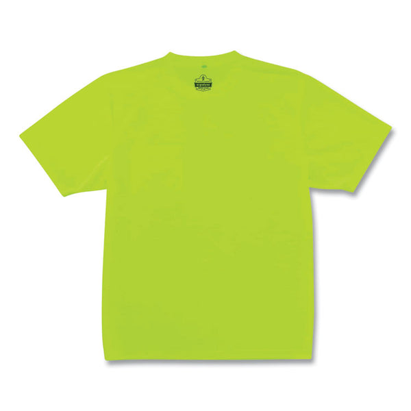 ergodyne® GloWear 8089 Non-Certified Hi-Vis T-Shirt, Polyester, 4X-Large, Lime, Ships in 1-3 Business Days (EGO21558) Each
