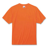 ergodyne® GloWear 8089 Non-Certified Hi-Vis T-Shirt, Polyester, 2X-Large, Orange, Ships in 1-3 Business Days (EGO21566) Each