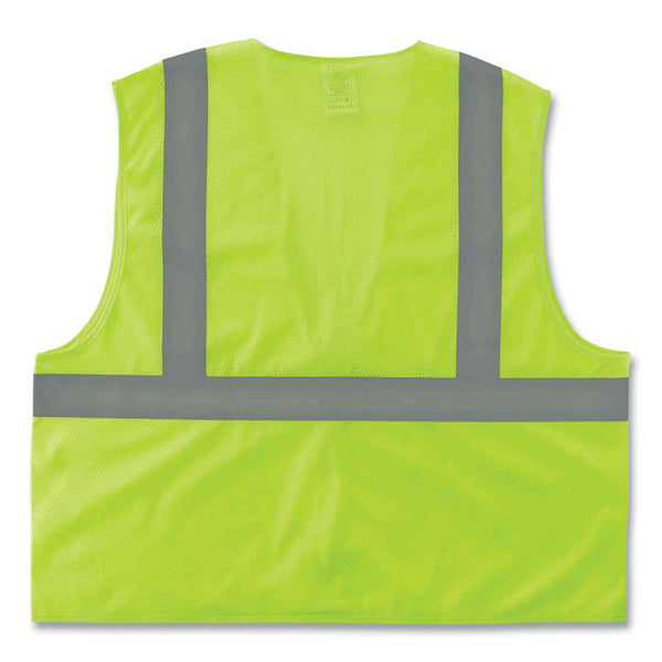 ergodyne® GloWear 8205Z Class 2 Super Economy Mesh Vest, Polyester, Lime, Large/X-Large, Ships in 1-3 Business Days (EGO20995) Each