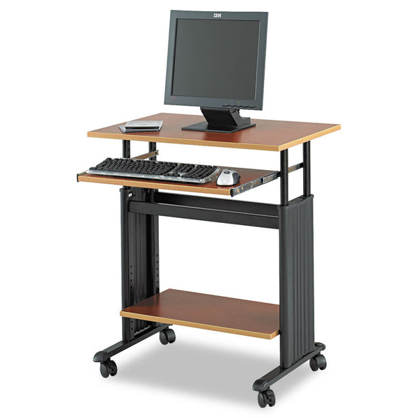 Safco® Muv 28" Adjustable-Height Desk, 29.5" x 22" x 29" to 34", Cherry/Black (SAF1925CY)