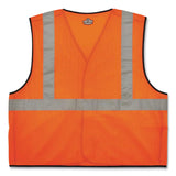 ergodyne® GloWear 8216BA Class 2 Breakaway Mesh ID Holder Vest, Polyester, 2X-Large/3X-Large, Orange, Ships in 1-3 Business Days (EGO21087) Each
