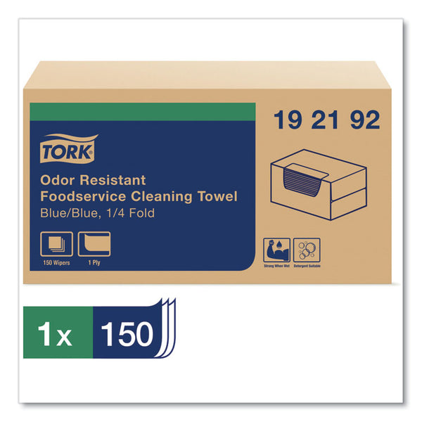 Tork® Foodservice Cloth, 13 x 24, Blue, 150/Carton (TRK192192)