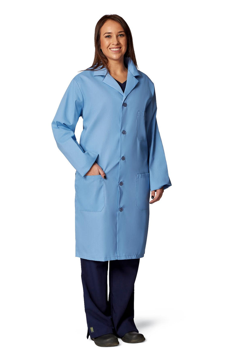 Medline Unisex Knee Length Lab Coats, 1/EA (83044RCWM) Each