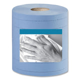 Tork® Industrial Paper Wiper, 4-Ply, 11 x 15.75, Unscented, Blue, 375 Wipes/Roll, 2 Rolls/Carton (TRK13244101)