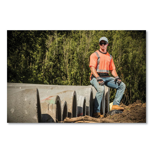ergodyne® GloWear 8289BK Class 2 Hi-Vis T-Shirt with Black Bottom, 4X-Large, Orange, Ships in 1-3 Business Days (EGO22518) Each