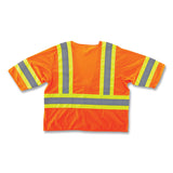 ergodyne® GloWear 8330Z Class 3 Two-Tone Zipper Vest, Polyester, 2X-Large/3X-Large, Orange, Ships in 1-3 Business Days (EGO22177) Each