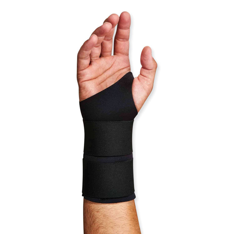 ergodyne® ProFlex 675 Ambidextrous Double Strap Wrist Support, X-Large, Fits Left/Right Hand, Black, Ships in 1-3 Business Days (EGO16625) Each