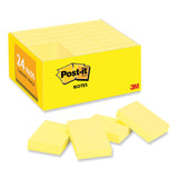 Post-it® Notes Original Pads in Canary Yellow, Value Pack, 1.38" x 1.88", 100 Sheets/Pad, 24 Pads/Pack (MMM65324VAD)