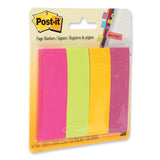 Post-it® Page Flag Markers, Assorted Brights, 50 Flags/Pad, 4 Pads/Pack (MMM6714AU) Pack of 4