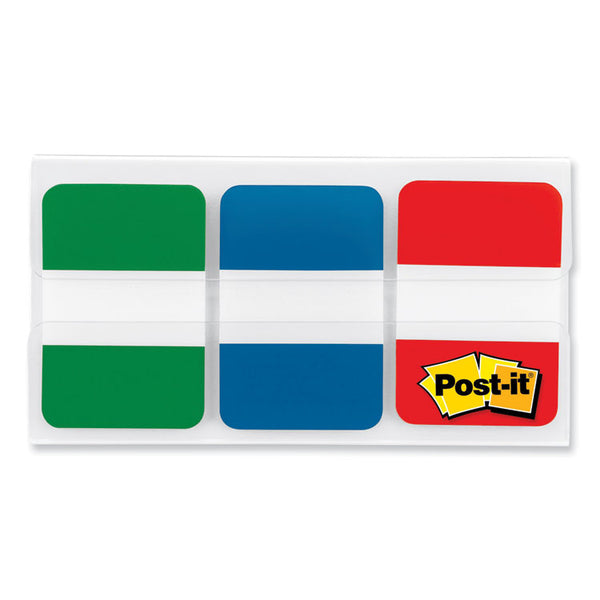 Post-it® Tabs 1" Plain Solid Color Tabs, 1/5-Cut, Assorted Colors, 1" Wide, 66/Pack (MMM686GBR) Pack of 66