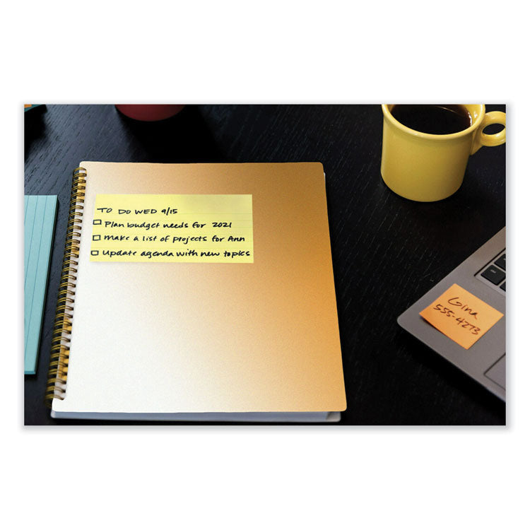 Post-it® Notes Original Pads in Canary Yellow, 3" x 5", 100 Sheets/Pad, 12 Pads/Pack (MMM655YW)