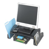 Safco® Onyx Mesh Monitor Stand, 19.25" x 11.25" x 6.25", Black (SAF2159BL) Each