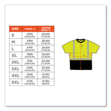 ergodyne® GloWear 8280BK Class 2 Performance T-Shirt with Black Bottom, Polyester, Small, Lime, Ships in 1-3 Business Days (EGO22532) Each