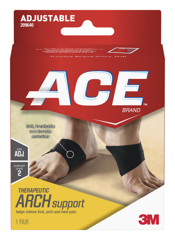 3M™ Ace™ Therapeutic Arch Support Foot Relief Black (1084250_EA) 1/EA