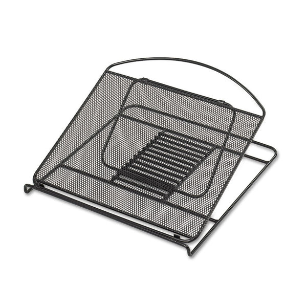 Safco® Onyx Mesh Laptop Stand, 12.25" x 12.25" x 2", Black (SAF2161BL) Each
