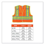 ergodyne® GloWear 8245PSV Class 2 Public Safety Vest, Polyester, 4X-Large/5X-Large, Orange, Ships in 1-3 Business Days (EGO23389) Each