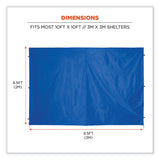 ergodyne® Shax 6054 Pop-Up Tent Sidewall Kit, Single Skin, 10 ft x 10 ft, Polyester, Blue, Ships in 1-3 Business Days (EGO12985)