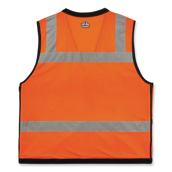 ergodyne® GloWear 8253HDZ Class 2 Heavy-Duty Mesh Surveyors Vest, Polyester, Small/Medium, Orange, Ships in 1-3 Business Days (EGO23313) Each