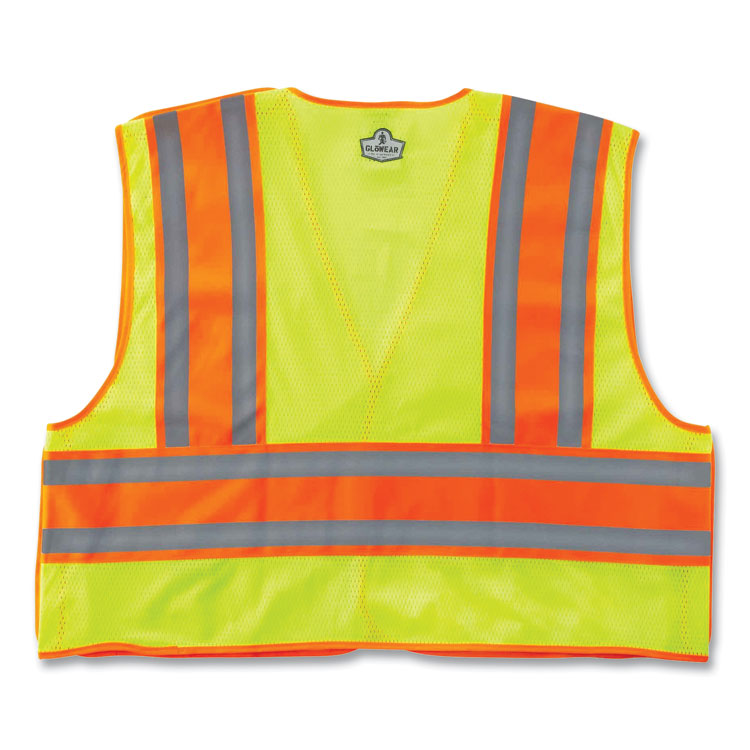 ergodyne® GloWear 8245PSV Class 2 Public Safety Vest, Polyester, Small/Medium, Lime, Ships in 1-3 Business Days (EGO23393) Each