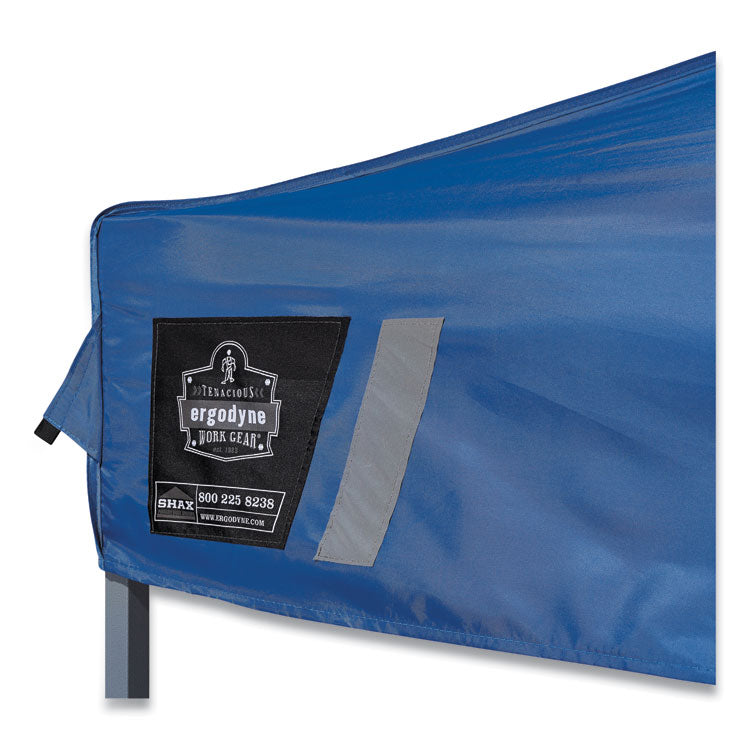 ergodyne® Shax 6000C Replacement Pop-Up Tent Canopy for 6000, 10 ft x 10 ft, Polyester, Blue, Ships in 1-3 Business Days (EGO12941)