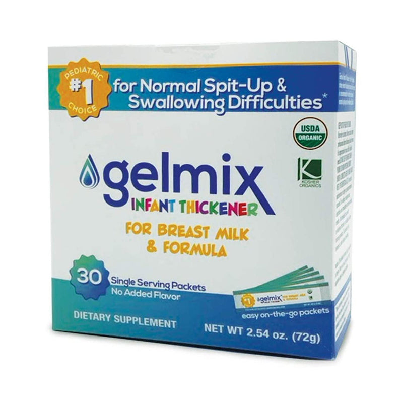 Gelmix® Infant Formula and Breast Milk Thickener 2.4 Gram Individual Packet Unflavored Powder IDDSI Level 1 Slightly Thick (1148667_BX) 30/BX