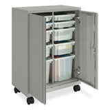 HON Smartlink Mobile Cabinet, 10 Compartments, 30w x 18d x 42.32h, Platinum Metallic (HONSC4330RLT1) Each