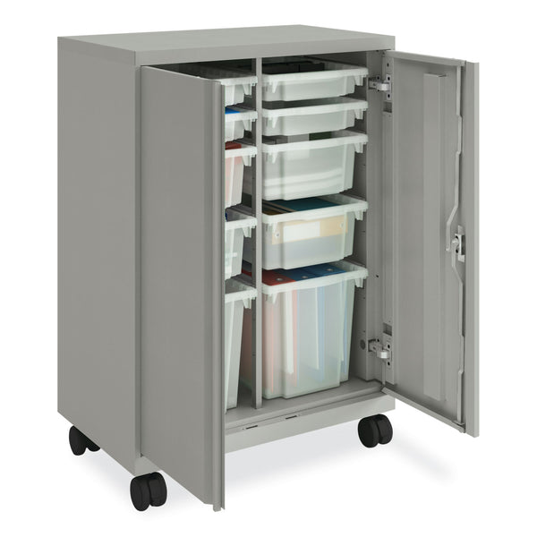 HON Smartlink Mobile Cabinet, 10 Compartments, 30w x 18d x 42.32h, Platinum Metallic (HONSC4330RLT1) Each