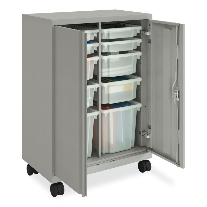 HON Smartlink Mobile Cabinet, 10 Compartments, 30w x 18d x 42.32h, Platinum Metallic (HONSC4330RLT1) Each