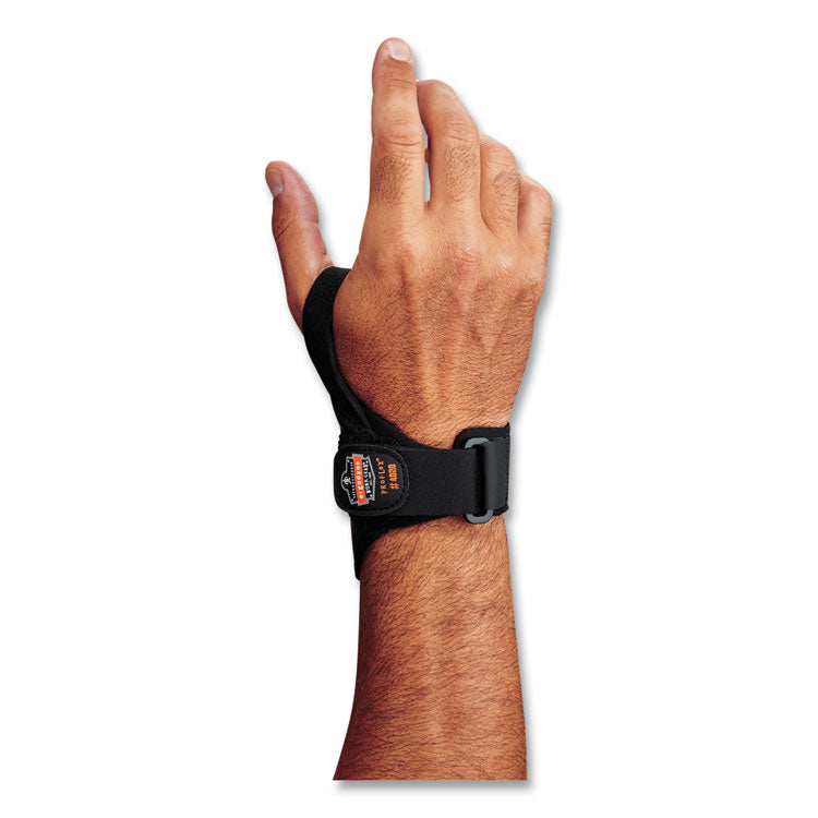 ergodyne® ProFlex 4020 Lightweight Wrist Support, Large/X-Large, Fits Left Hand, Black, Ships in 1-3 Business Days (EGO70246) Each
