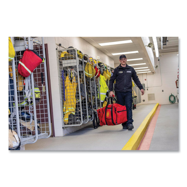 ergodyne® Arsenal 5005P  Fire + Rescue Gear Bag, Polyester, 39 x 15 x 15, Red, Ships in 1-3 Business Days (EGO13305) Each