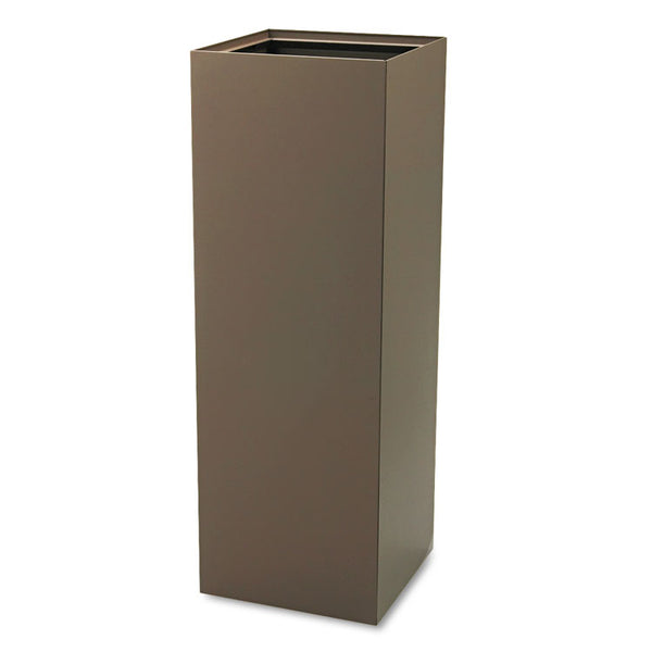 Safco® Public Square Recycling Receptacles, Paper Recycling, 42 gal, Steel, Brown, Ships in 1-3 Business Days (SAF2984BR)
