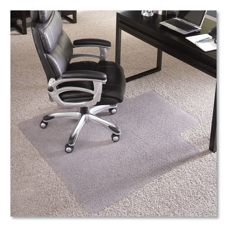 ES Robbins® EverLife Chair Mat for Extra High Pile Carpet with Lip, 46 x 60, Clear, Ships in 4-6 Business Days (ESR124381) Each
