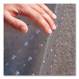 ES Robbins® EverLife Chair Mat for Extra High Pile Carpet with Lip, 46 x 60, Clear, Ships in 4-6 Business Days (ESR124381) Each