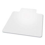 ES Robbins® EverLife Chair Mat for Extra High Pile Carpet with Lip, 46 x 60, Clear, Ships in 4-6 Business Days (ESR124381)