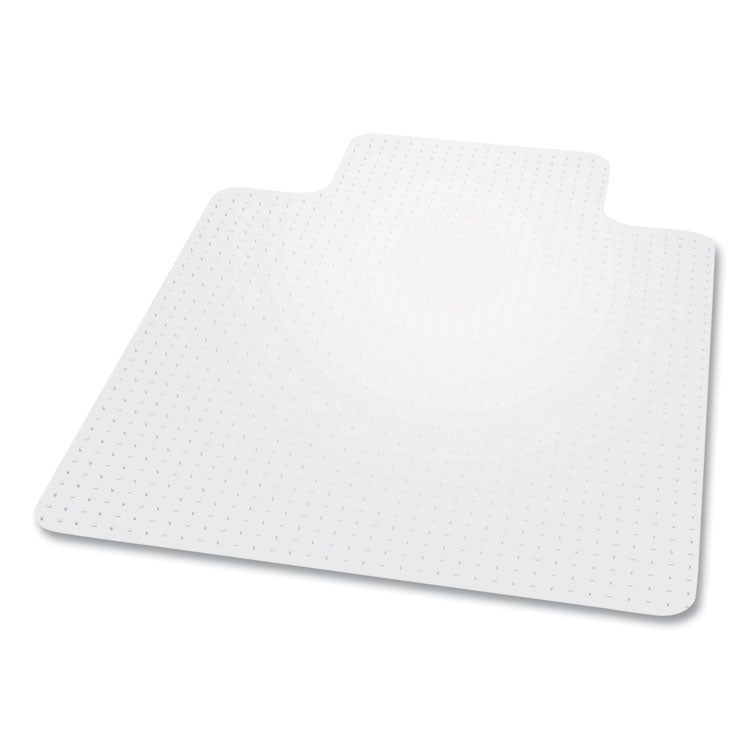 ES Robbins® EverLife Chair Mat for Extra High Pile Carpet with Lip, 46 x 60, Clear, Ships in 4-6 Business Days (ESR124381) Each