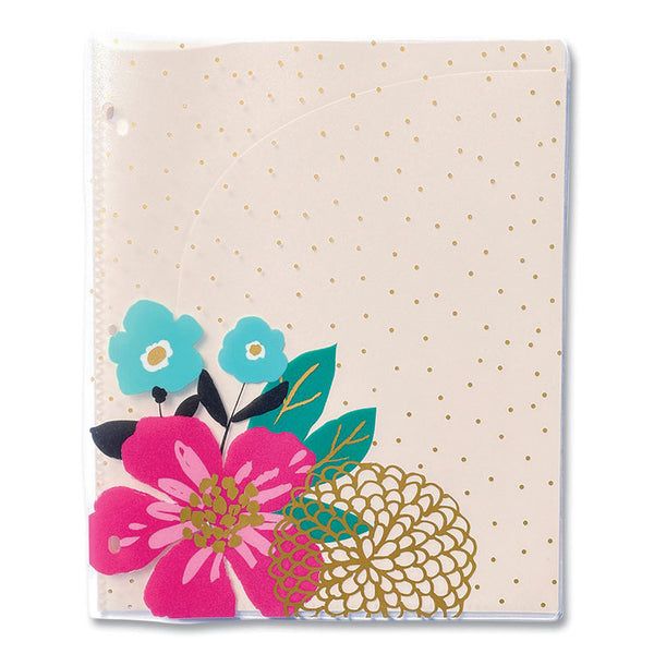 Carolina Pad Panache Glossy 3-Hole Punched 6-Pocket Folder, 11 x 8.5, Assorted (CPP93001)