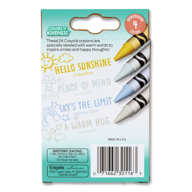 Crayola® Colors of Kindness Crayons, Assorted, 24/Pack (CYO520130) Pack of 24