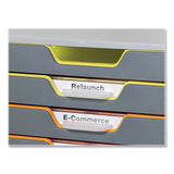 Durable® VARICOLOR Stackable Plastic Drawer Box, 10 Drawers, Letter to Folio Size Files, 11.5" x 14" x 11", Gray (DBL761027) Each