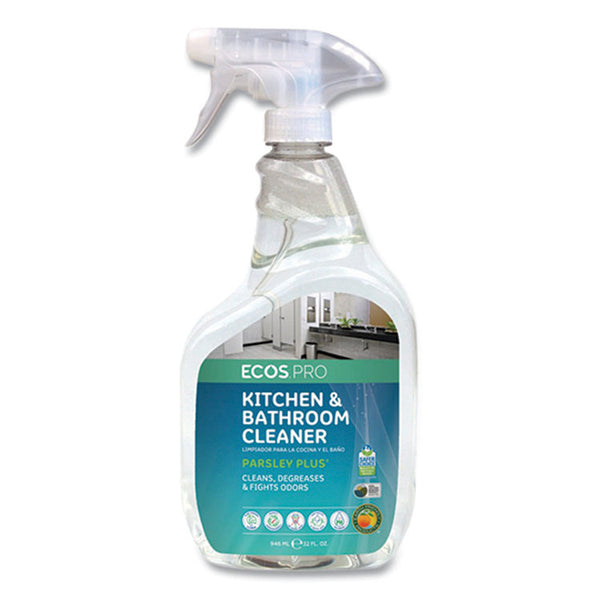ECOS® PRO Parsley Plus All-Purpose Kitchen & Bathroom Cleaner, 32 oz Spray Bottle (EOPPL97466)