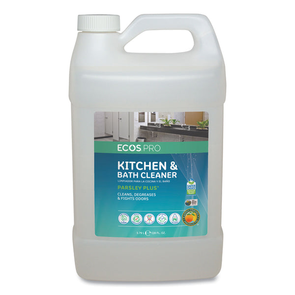 ECOS® PRO Parsley Plus All-Purpose Kitchen and Bathroom Cleaner, Herbal Scent, 1 gal Bottle (EOPPL974604EA) Each
