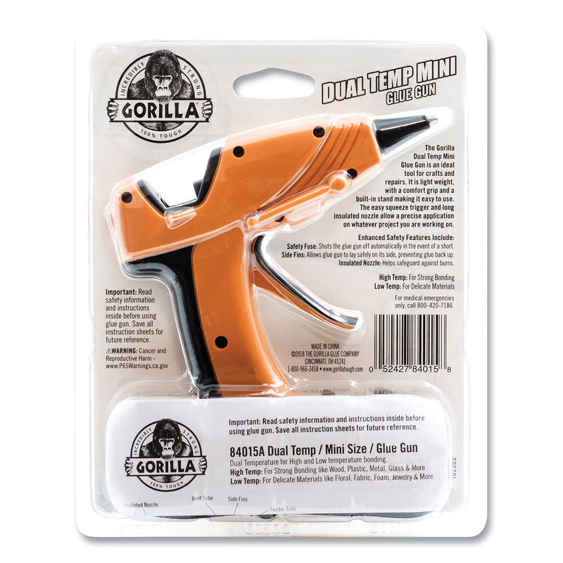 Dual Temp Mini Hot Glue Gun, Orange/Black (GOR115887) Each