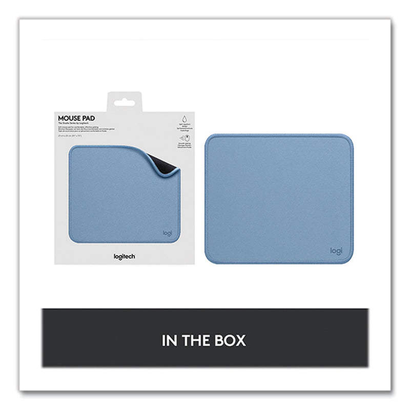 Logitech Studio Series Non-Skid Mouse Pad, 7.9 x 9.1, Blue Gray (LOG956000038) Each