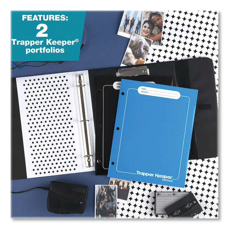 Mead® Trapper Keeper 3-Ring Pocket Binder, 1" Capacity, 11.25 x 12.19, Shapes (MEA260038CQ1ECM)