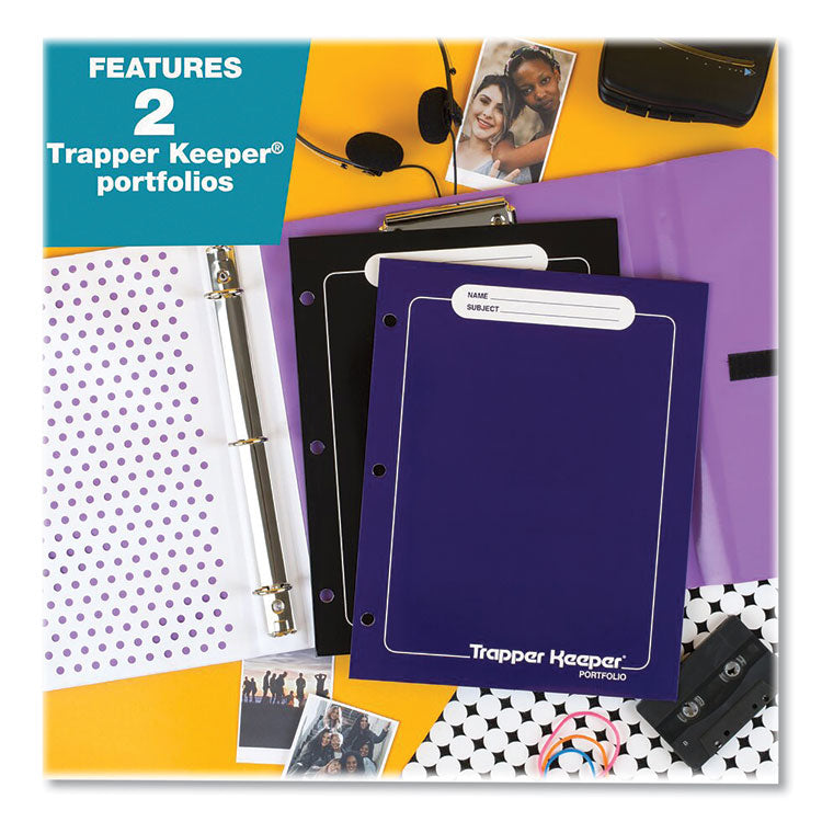 Mead® Trapper Keeper 3-Ring Pocket Binder, 1" Capacity, 11.25 x 12.19, Palm Trees (MEA260038FDE1EC)