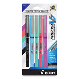 Pilot® Precise V7 Rollerball Pen, Stick, Fine 0.7 mm, Assorted Ink and Barrel Colors, 5/Pack (PIL16991) Pack of 5