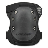 ergodyne® ProFlex 335HL Slip-Resistant Black Rubber Cap Knee Pads, Hook and Loop Closure, Pair, Ships in 1-3 Business Days (EGO18336) 1 Pair